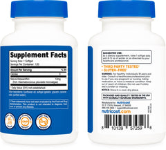 Nutricost Astaxanthin microalgae source emphasizing Haematococcus pluvialis origin.