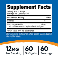 Close-up of Nutricost Astaxanthin softgels for easy daily intake
