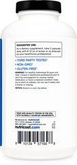 Nutricost BCAA label detail highlighting the 2:1:1 ratio