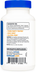 Packaging overview of Nutricost Bee Propolis in bottle highlighting gluten-free and vegetarian.