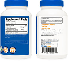 Nutricost Berberine HCl Cinnamon label detail highlights ingredients