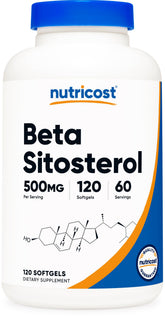 Nutricost Beta Sitosterol softgel bottle for daily wellness.