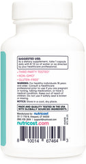 Gluten-free and non-GMO label on Nutricost Biotin packaging