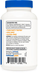 Nutricost boron capsules bottle pour ready for everyday use.