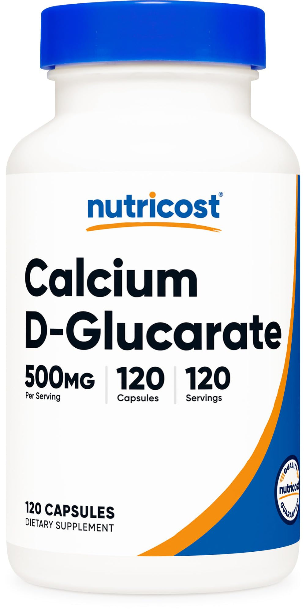 Nutricost Calcium D-Glucarate bottle with veggie capsules.