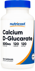 Nutricost Calcium D-Glucarate bottle with veggie capsules.