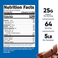 Nutricost Casein Protein Powder with scoop for convenient post-workout fueling