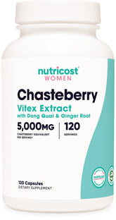 Nutricost Chasteberry for Women bottle for convenient daily wellness support
