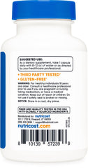 Nutricost Copper Glycinate Capsules close-up shows soft texture and polished coating.