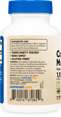 Nutricost Cordyceps capsules label highlights 550 mg per capsule for easy dosing.