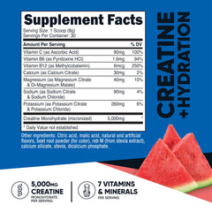 Nutricost hydration label close-up shows vitamins and minerals for daily support