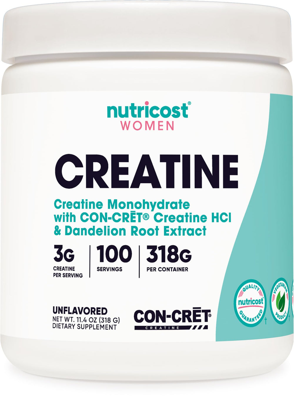 Nutricost Creatine Monohydrate Powder bottle for daily workouts and consistent support.