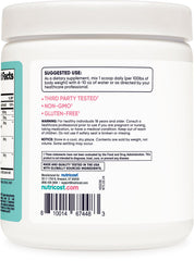 Nutricost packaging display highlights 50 servings and clear product details.