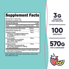 Nutricost Creatine Monohydrate scoop measuring a precise serving