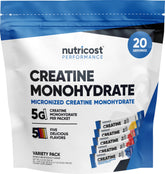Nutricost Creatine Monohydrate stickpack Blue Raspberry for on-the-go workouts