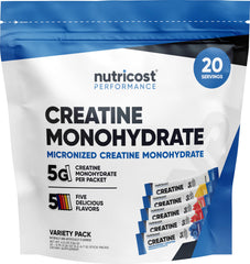 Nutricost Creatine Monohydrate stickpack Blue Raspberry for on-the-go workouts