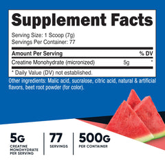 Nutricost Creatine Monohydrate Watermelon powder dissolves smoothly in water