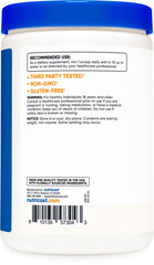 Nutricost D-Mannose packaging front, highlighting GMP-compliant and FDA-registered facility.