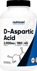 Nutricost DAA capsules bottle front for daily supplement routine