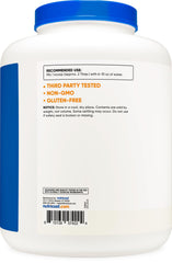 Nutricost Dextrose label on jar communicates non-GMO and gluten-free features.