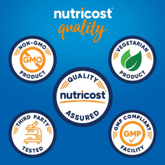 Nutricost DHM capsules close-up with neutral capsule profile.