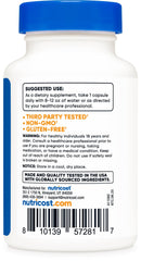 Nutricost DHM capsules packaging box shown for reference.
