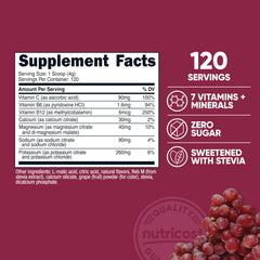 Nutricost Electrolyte Complex powder dissolving in water for refreshing hydration.