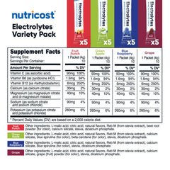 Nutricost Electrolytes Fruit Punch stickpack with zero sugar hydration.