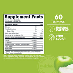 Nutricost Energy Complex Green Apple scoop for quick energy