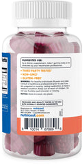 Nutricost Folic Acid Gummies label highlighting quality standards.
