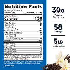 Nutricost Grass-Fed Whey Protein Isolate Vanilla label closeup shows clean ingredients