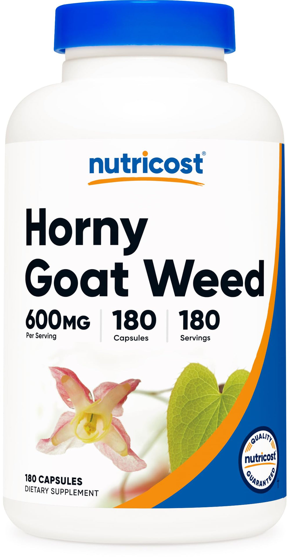 Nutricost Horny Goat Weed bottle on white background for daily wellness