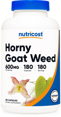 Nutricost Horny Goat Weed bottle on white background for daily wellness