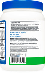 Nutricost Intra Workout Powder Green Apple label notes non-GMO and gluten-free quality