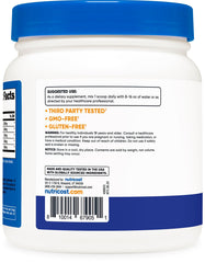Label and facility testing visuals emphasize Nutricost quality