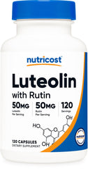 Nutricost Luteolin with Rutin bottle front for daily antioxidant routine
