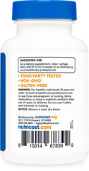Nutricost Lycopene bottle on shelf highlighting gluten-free and non-GMO claims