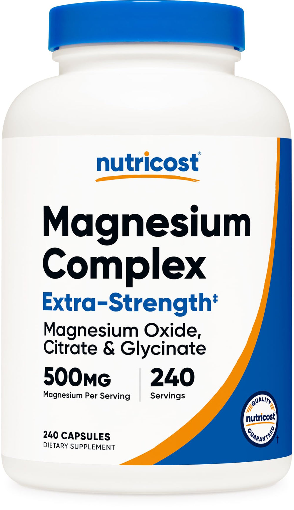 Nutricost Magnesium Complex bottle with capsules for daily magnesium support.