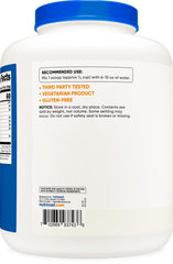 Nutricost Maltodextrin Powder 8lbs in shaker bottle, smooth texture for beverages.