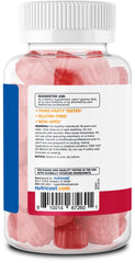 Nutricost Melatonin gummies packaging with gluten-free non-GMO claim.