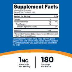 Nutricost Melatonin gummies strawberry: simple nightly dose in one gummy
