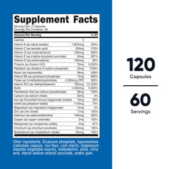 Nutricost Methylated Multivitamin capsules being poured for easy daily use