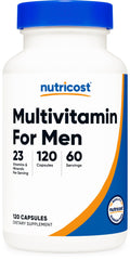 Nutricost Multivitamin for Men bottle front view showing comprehensive daily nutrient blend