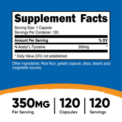 Nutricost NALT bottle front label highlights gluten-free, non-GMO.