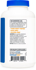 Nutricost Niacinamide 500mg capsules close-up emphasizing 240-count supply