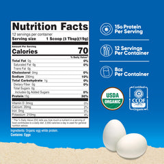 Nutricost Organic Egg White Protein Shake preparing a smooth, neutral-flavor drink