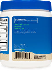 Close up of Nutricost label with USDA Organic certification noted.