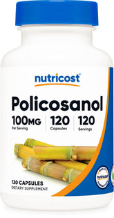 Nutricost Policosanol 100mg bottle for daily use