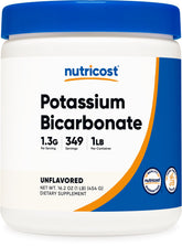 Nutricost Potassium Bicarbonate bottle with clean label for easy daily use.