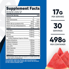Nutricost Pre-Workout Watermelon scoop ready for precise servings.